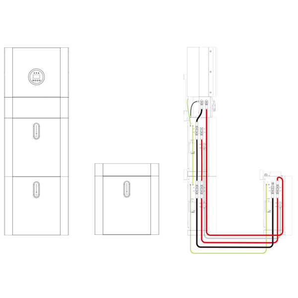 Afbeeldingen van Connector kabels voor 2e & 3e batterij/ top cover