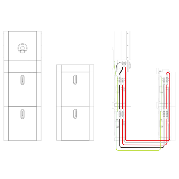 Afbeeldingen van Connector kabels voor 2e, 3e & 4e batterij/ top cover