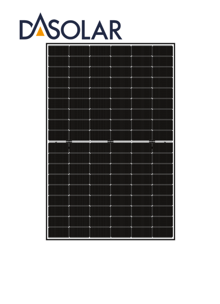 Bild von DAS 430W N-Type Schwarzer Rahmen Weißes Backsheet Glas-Glas