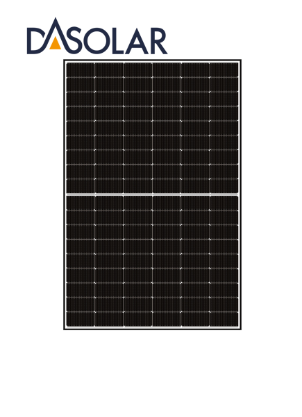 Afbeeldingen van DAS 410W black frame witte backsheet