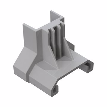 Picture of ClickFit EVO end clamp support grey for trapezoidal metal roofs