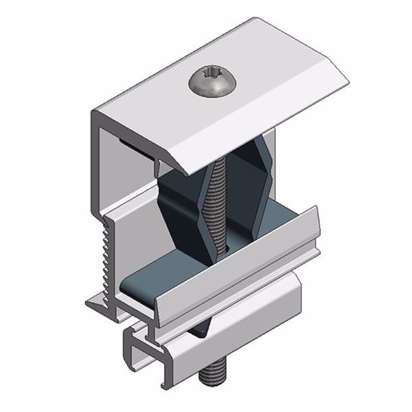 Picture of End panel clamp alu profile 28-50mm