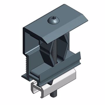 Picture of Alu end panel clamp alu profile - black