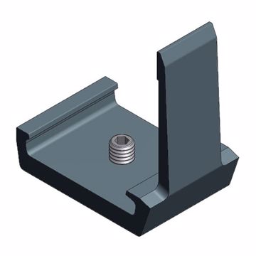 Picture of Alu end piece for insert profile black