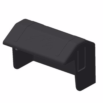 Picture of Plastic cover end clamp - black