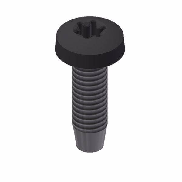 Picture of Stainless steel self-tapping bolt M6x20mm - T30 BLACK