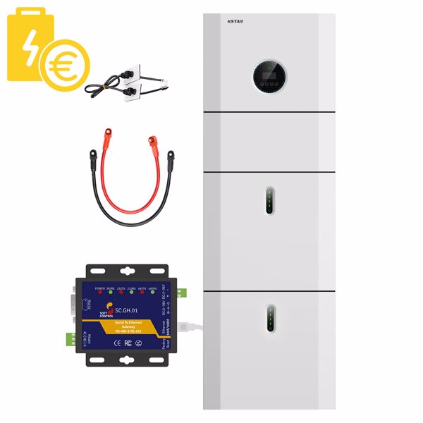 Afbeeldingen van Energieopslag pakket Smart KSTAR 1-fase 3.68kW/10.2kWh